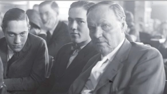 Clarence Darrow with Leopold and Loeb