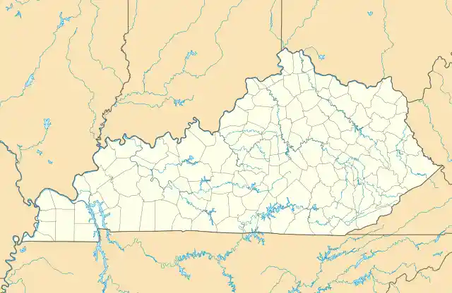 Kentucky location map