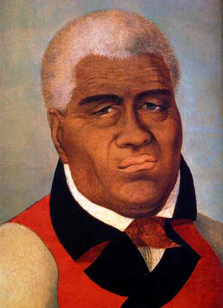 Portrait of King Kamehameha I - Credits Bishop Museum, Honolulu